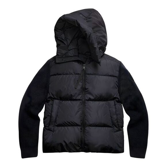 Canada Goose MensHybridge Grove Wool Knit Down Hoodie Blue